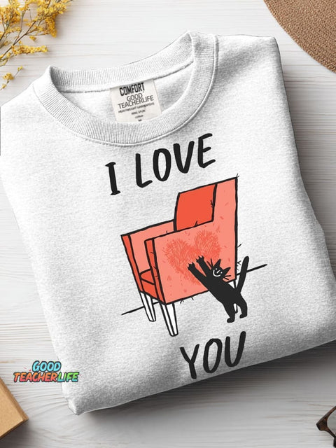 Cat Love You Casual Sweatshirt