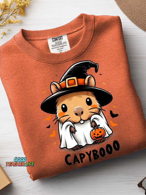 Halloween Hamster Decorative Pattern Casual Sweatshirt