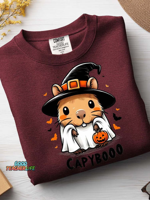 Halloween Hamster Decorative Pattern Casual Sweatshirt
