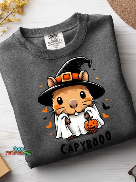 Halloween Hamster Decorative Pattern Casual Sweatshirt