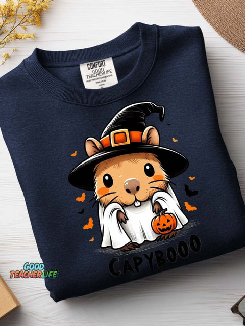 Halloween Hamster Decorative Pattern Casual Sweatshirt