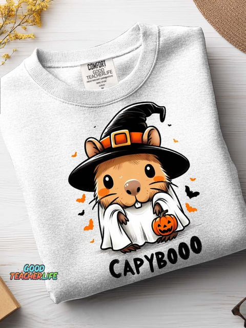 Halloween Hamster Decorative Pattern Casual Sweatshirt