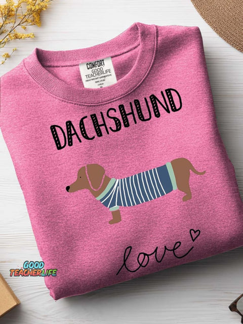 Dachshund Love Casual Sweatshirt