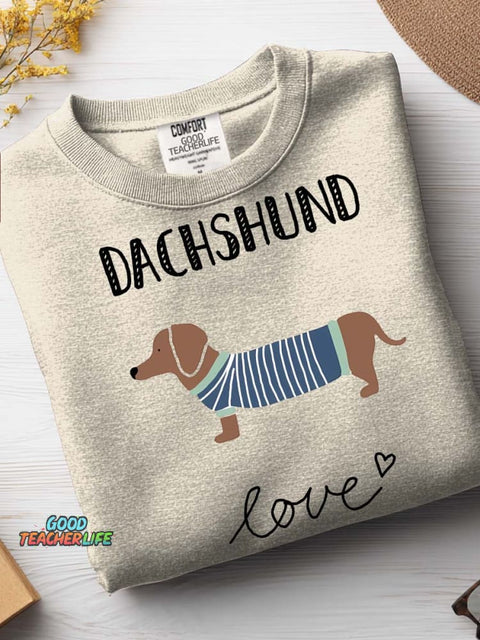 Dachshund Love Casual Sweatshirt