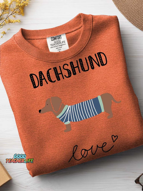 Dachshund Love Casual Sweatshirt