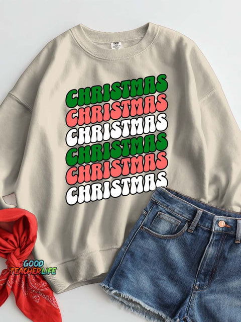 Christmas Decoration Pattern Casual Sweatshirt