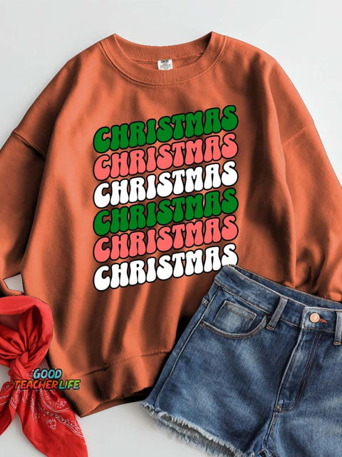 Christmas Decoration Pattern Casual Sweatshirt
