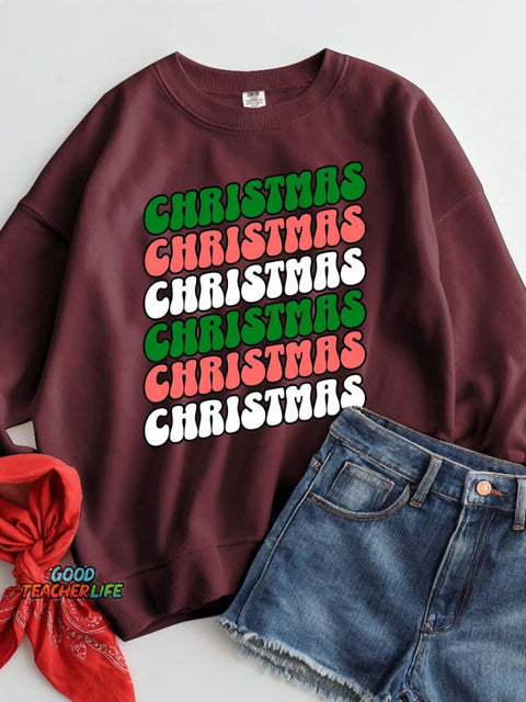 Christmas Decoration Pattern Casual Sweatshirt