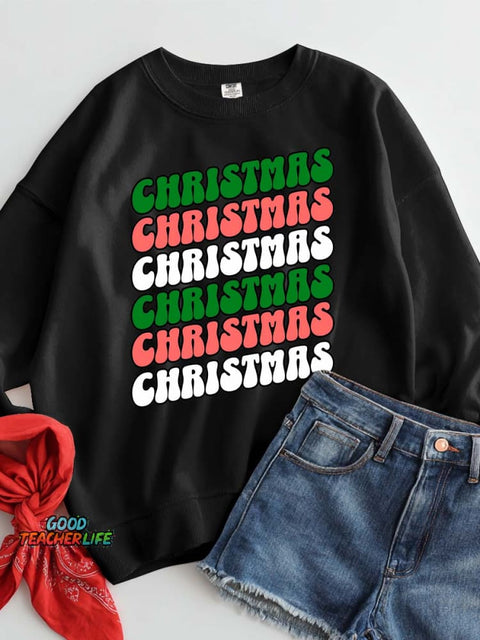 Christmas Decoration Pattern Casual Sweatshirt