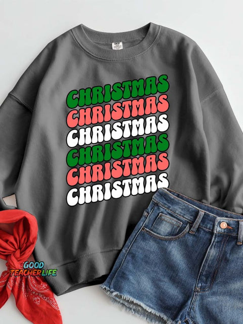 Christmas Decoration Pattern Casual Sweatshirt