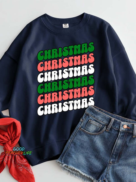 Christmas Decoration Pattern Casual Sweatshirt
