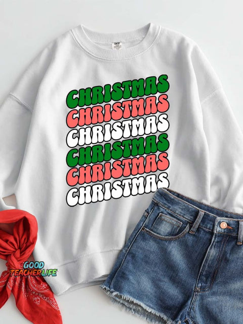 Christmas Decoration Pattern Casual Sweatshirt