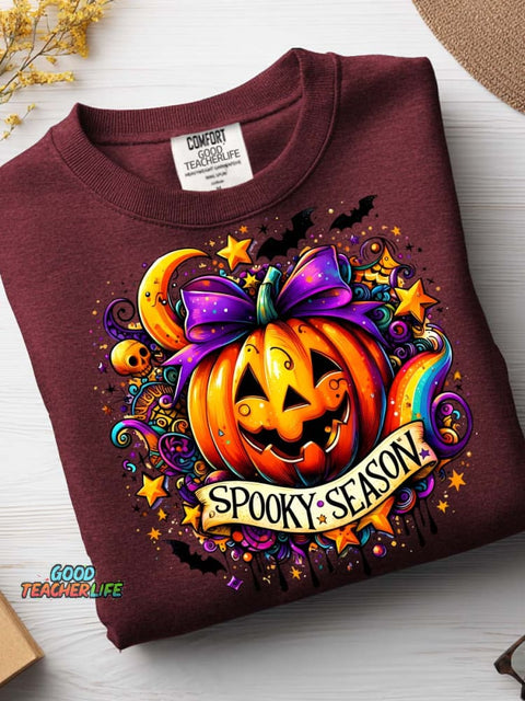 Halloween Spooky Season Casual Sweatshirt