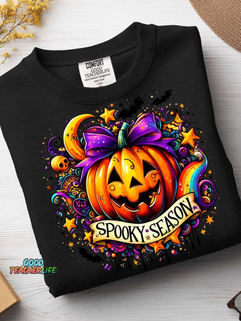 Halloween Spooky Season Casual Sweatshirt