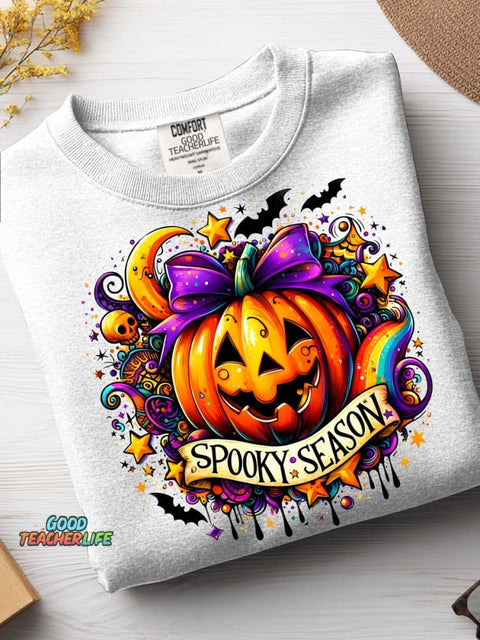 Halloween Spooky Season Casual Sweatshirt
