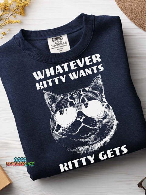 Kitty Wants Kitty Gets Casual Sweatshirt