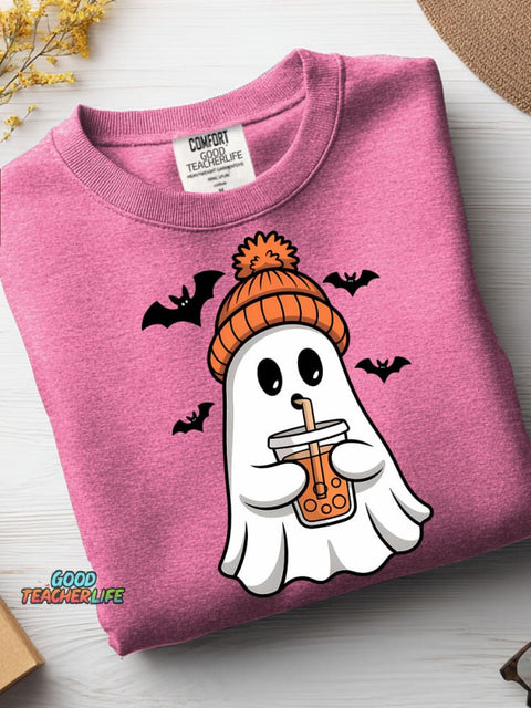 Halloween Ghost Decorative Pattern Casual Sweatshirt