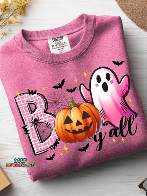 Halloween Boo Decorative Patterns Casual Sweatshirt
