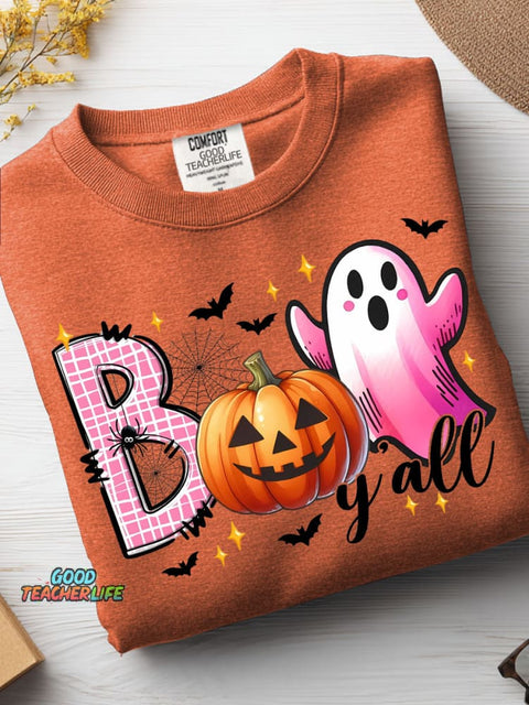 Halloween Boo Decorative Patterns Casual Sweatshirt