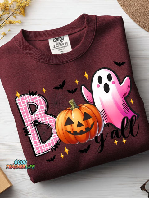 Halloween Boo Decorative Patterns Casual Sweatshirt