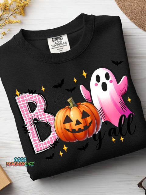 Halloween Boo Decorative Patterns Casual Sweatshirt
