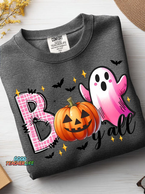 Halloween Boo Decorative Patterns Casual Sweatshirt