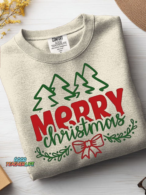 Christmas Woods Decorative Pattern Casual Sweatshirt