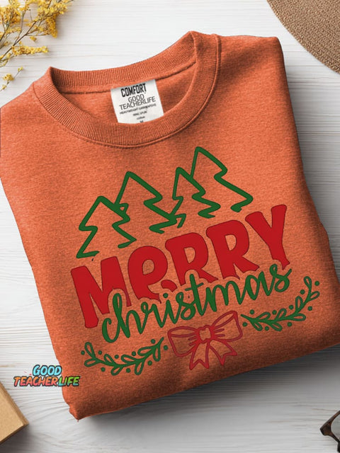 Christmas Woods Decorative Pattern Casual Sweatshirt
