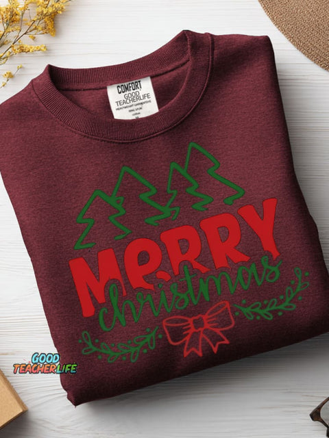 Christmas Woods Decorative Pattern Casual Sweatshirt