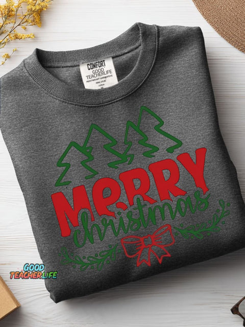 Christmas Woods Decorative Pattern Casual Sweatshirt