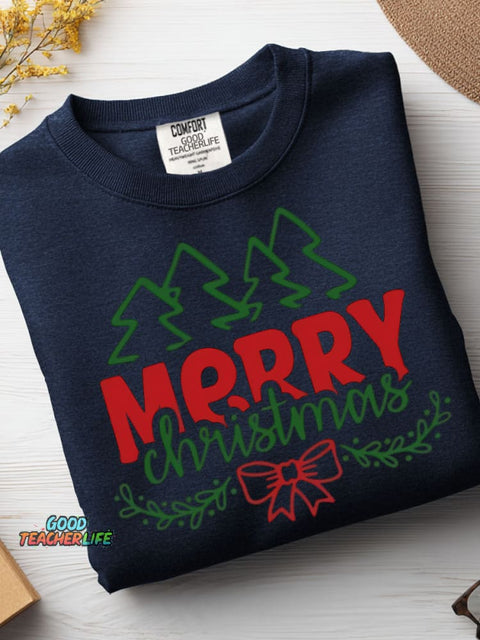 Christmas Woods Decorative Pattern Casual Sweatshirt