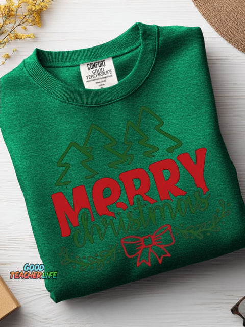 Christmas Woods Decorative Pattern Casual Sweatshirt