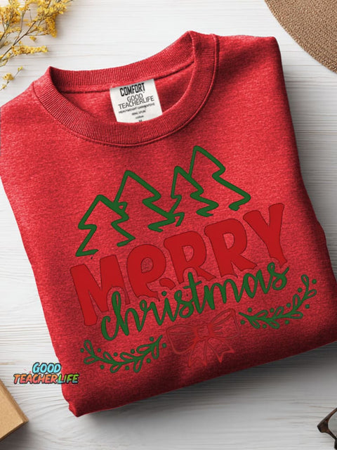 Christmas Woods Decorative Pattern Casual Sweatshirt