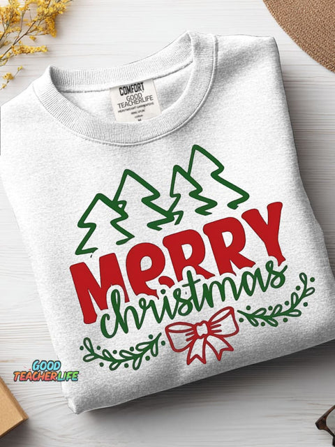 Christmas Woods Decorative Pattern Casual Sweatshirt