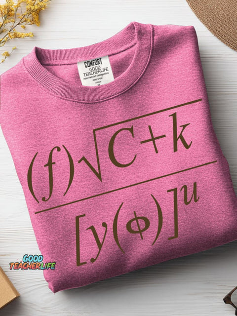 Mathematical Equations F U Casual Sweatshirt