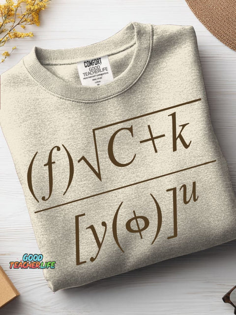 Mathematical Equations F U Casual Sweatshirt