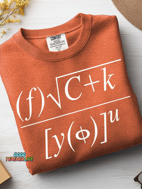 Mathematical Equations F U Casual Sweatshirt