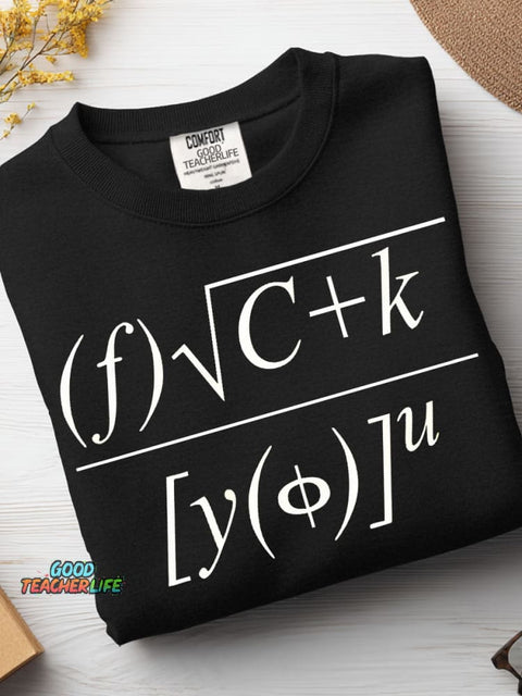 Mathematical Equations F U Casual Sweatshirt
