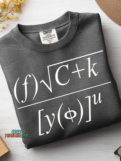 Mathematical Equations F U Casual Sweatshirt