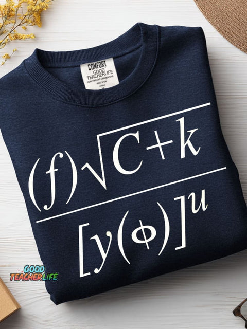 Mathematical Equations F U Casual Sweatshirt