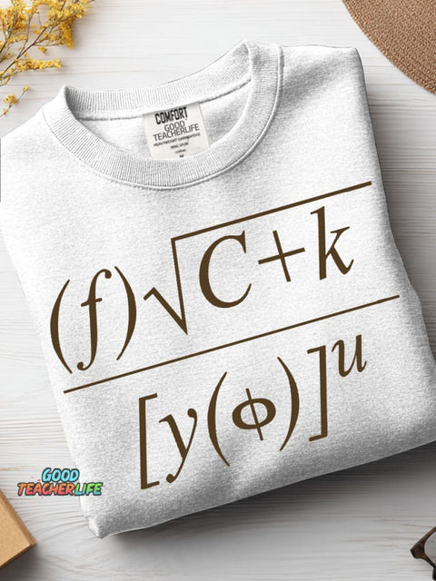 Mathematical Equations F U Casual Sweatshirt
