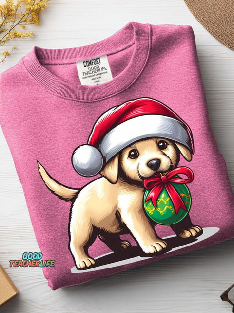 Christmas Dog Decoration Pattern Casual Sweatshirt