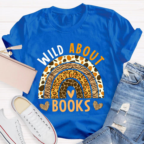 Wild About Books Leopard Rainbow T-Shirt