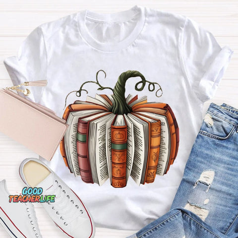 Pumpkin Books Halloween T-shirt