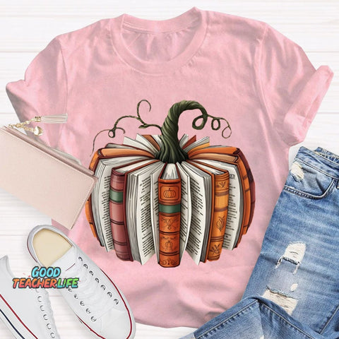 Pumpkin Books Halloween T-shirt