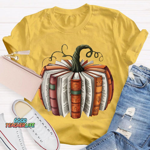 Pumpkin Books Halloween T-shirt