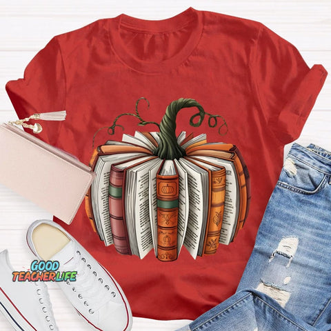 Pumpkin Books Halloween T-shirt