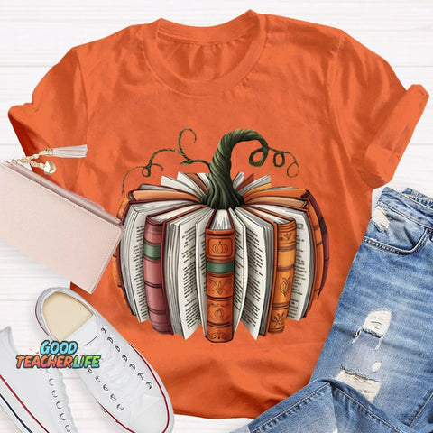 Pumpkin Books Halloween T-shirt