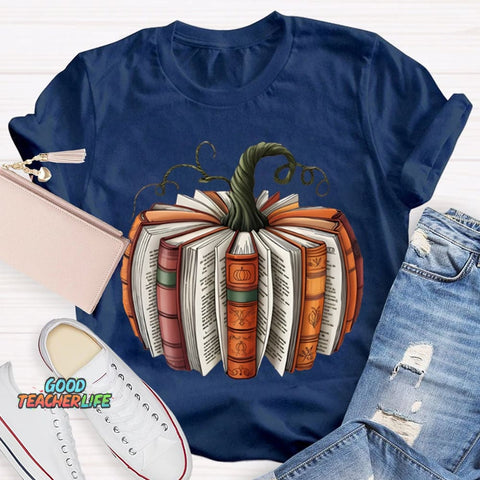 Pumpkin Books Halloween T-shirt