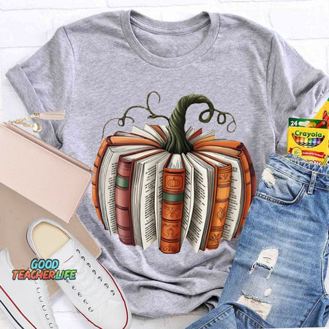 Pumpkin Books Halloween T-shirt